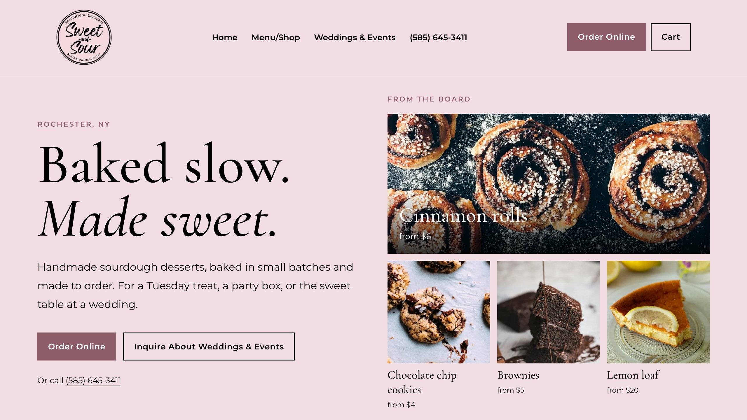 Sweet and Sour website preview